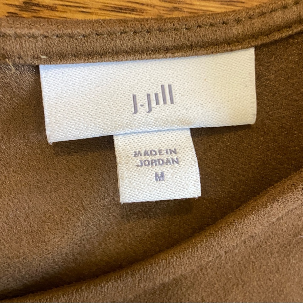 J Jill faux suede look top - Picture 2 of 5